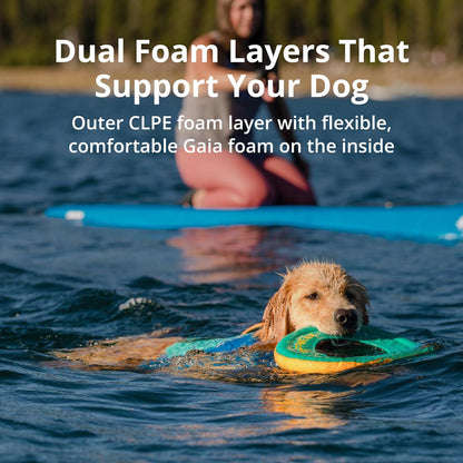 , Float Coat Dog Life Jacket, Premium Buoyancy Swim Vest with Lift Handle, Secure Fit & Reflective Trim, Adjustable Flotation for Swimming, Boating, & Outdoor Adventures, Blue Dusk, Small