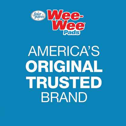Wee-Wee Superior Performance Unscented Pee Pads for Dogs & Puppies, Quilted Leak-Proof Dog Housebreaking Potty Training Floor Protection, 22" X 23", 100 Count