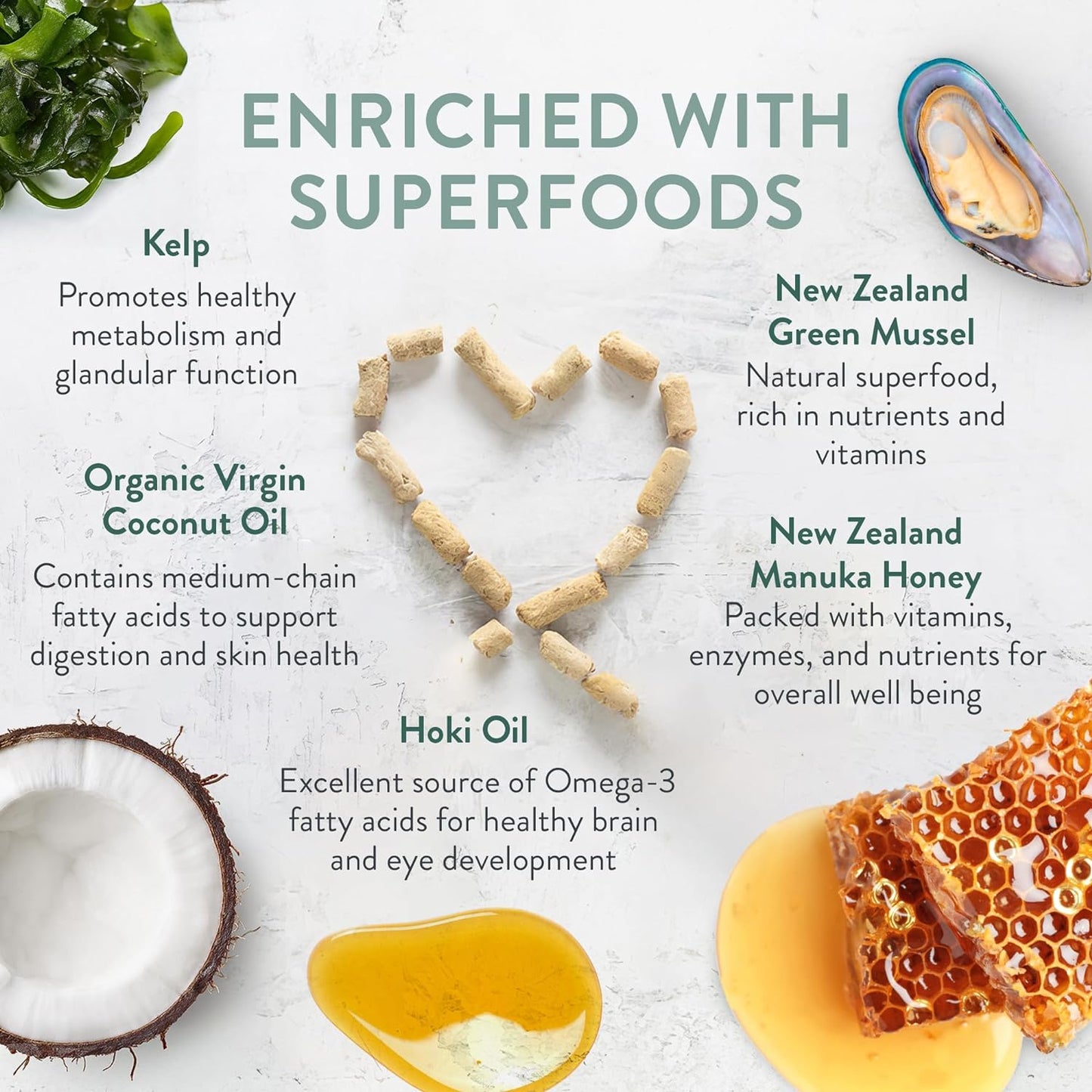 The New Zealand Natural Pet Food Co WOOF Freeze Dried Dog Food - Wild Brushtail Recipe, High Protein Dog Treats, Dog Food Toppers & Meals, 2.2 Lb