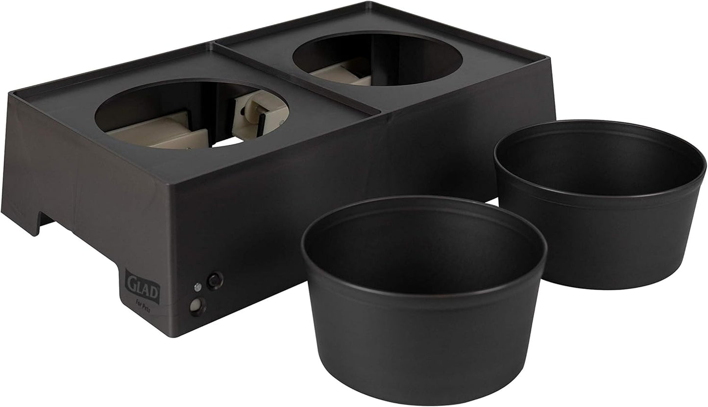 for Pets Smart Cycle Adjustable Feeding Station System | Elevated Dog Bowl Inserts with 3 Height Options for Dogs | Includes 4 Disposable Dog Bowls