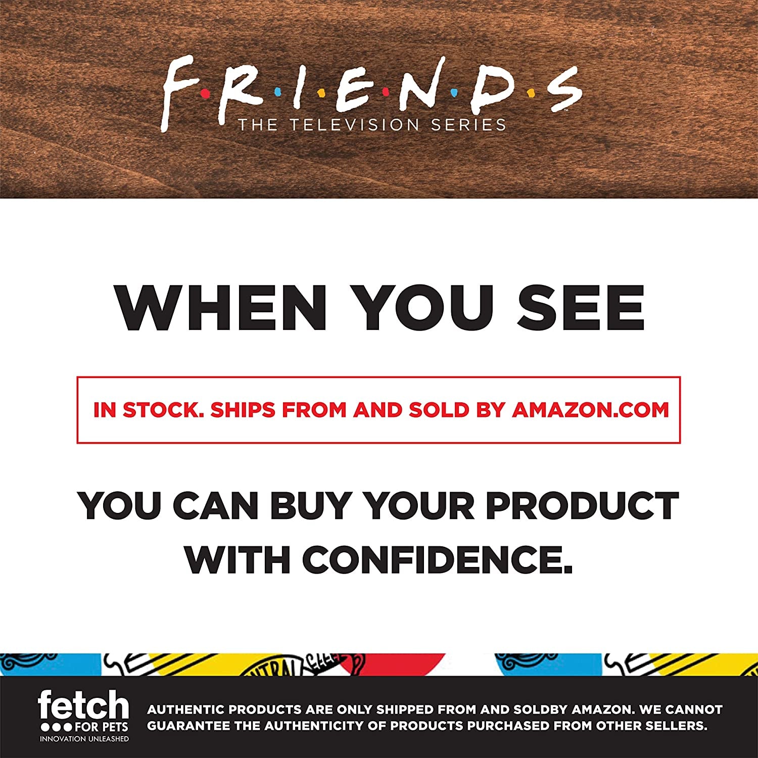 City Doodle Cuddler Dog Bed | Durable Washable Elevated Pet Mat from Warner Bros | Friends TV Show Merchandise for Dogs