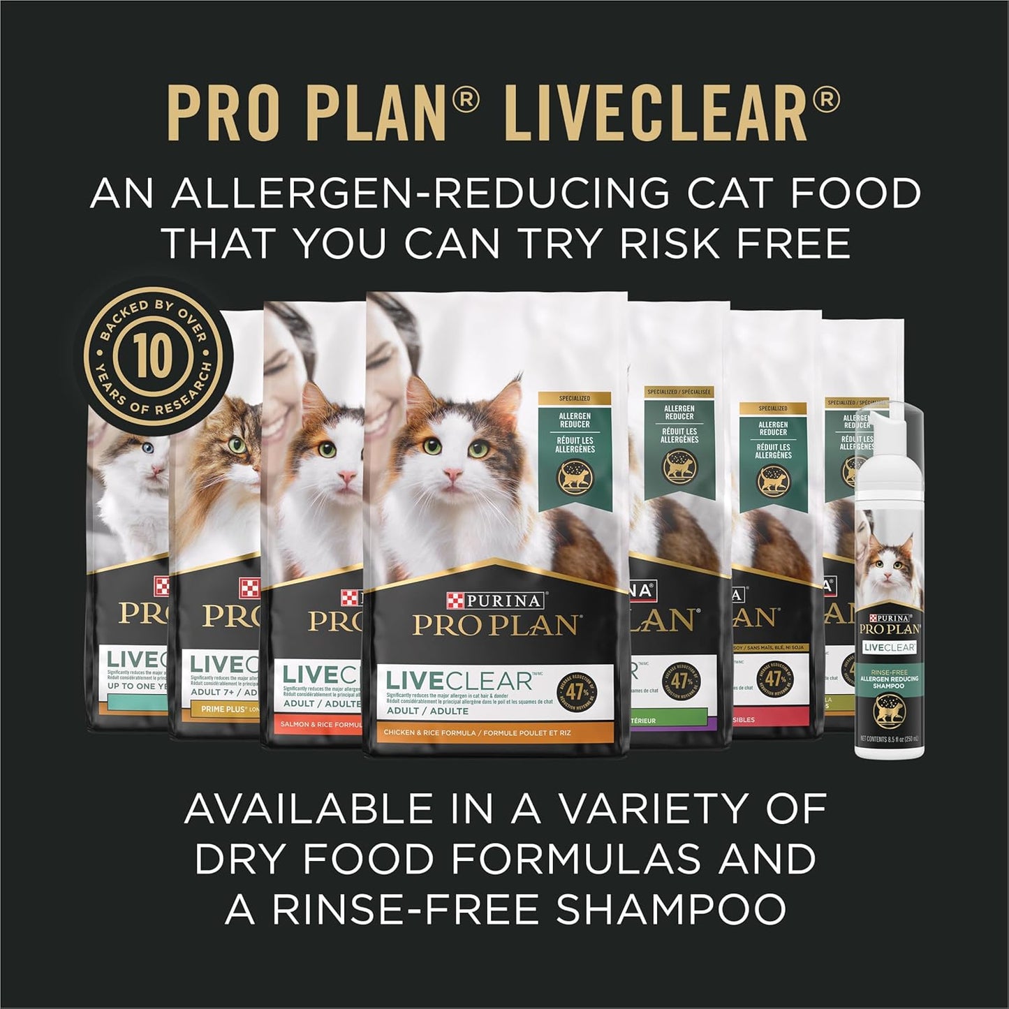 Indoor Cat Food Liveclear Cat Allergen Reducing Turkey and Rice Formula - 3.2 Lb.