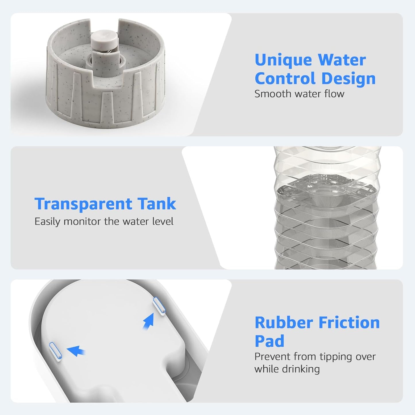 Gravity 4.5L Dog and Cat Water Bowl Dispenser, Automatic Stainless Steel Dog Water Bowl, 100% Bpa-Free, Self-Filling Large Capacity Pet Water Feeder for Dogs and Cats