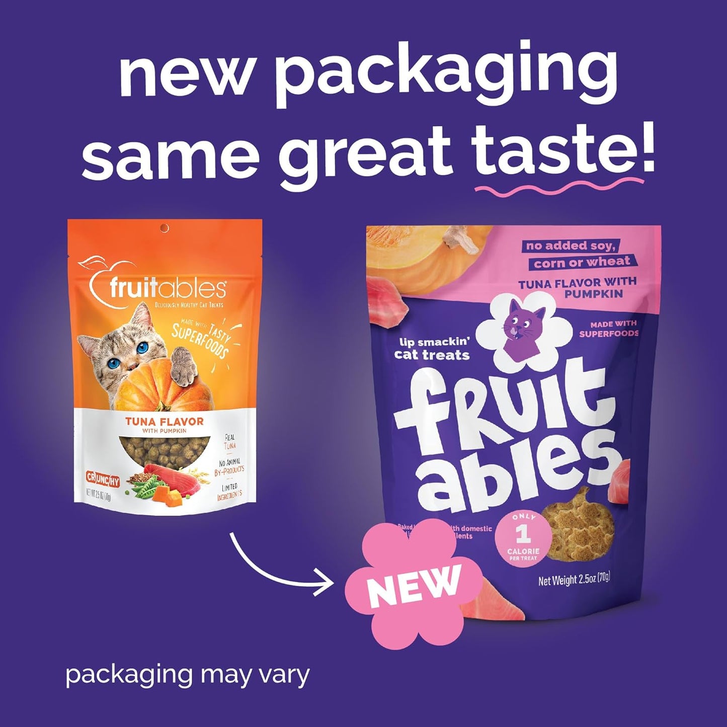 Cat Treats, Healthy Treats for Cats, Low Calorie and Packed with Protein, Crunchy Biscuits, No Wheat, Corn or Soy, Made with Real Tuna and Pumpkin, 2.5Oz